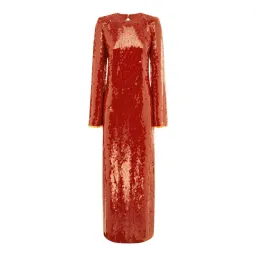 Alemais Geanie Long Sleeve Sequin Gown Red Size 8 AU for rent on The Volte - image 10