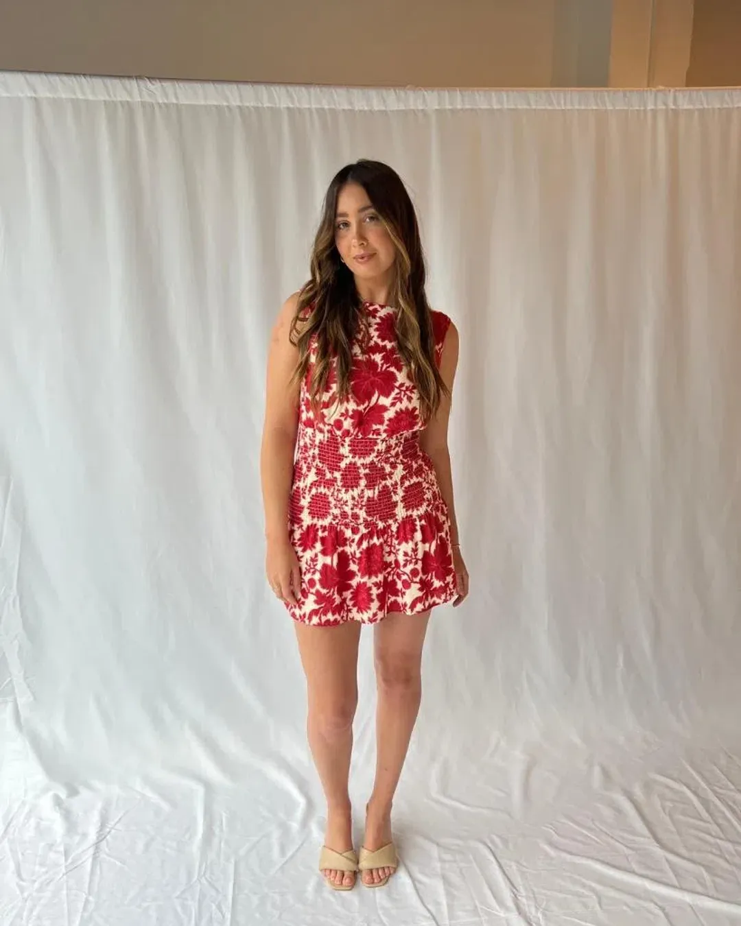 Sir the Label Cinta Open Back Mini Dress Valentina Floral Print Size 2 / AU 10 for rent on The Volte - main image