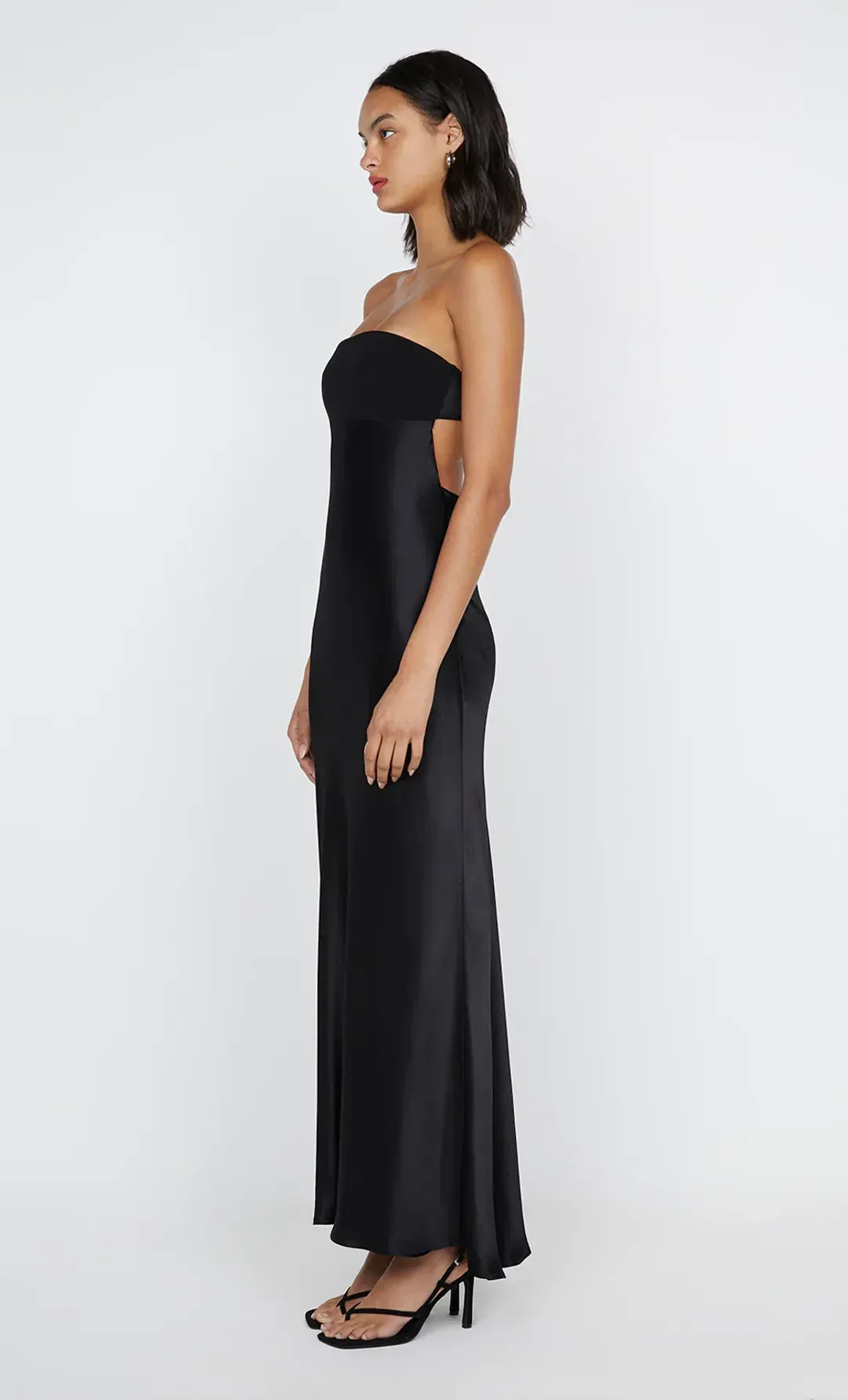 Bec & Bridge Zari Strapless Maxi Dress Black Size 10  for rent on The Volte - main image