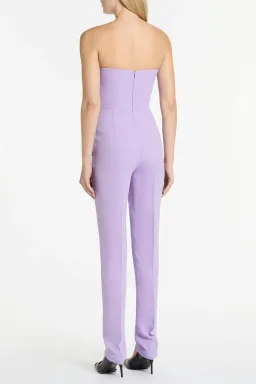 Carla Zampatti Strapless Jumpsuit with pockets Lilac/Purple Size 8  for rent on The Volte - image 2