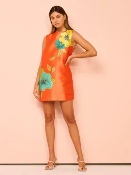 Alemais Piato Mini Dress Marigold Orange Size AU 6 for rent on The Volte - image 9