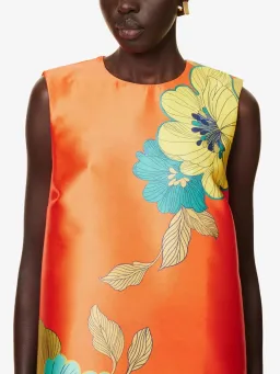  Alemais Piato Mini Dress Marigold Orange Size 10 for rent on The Volte - image 4