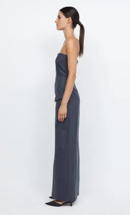 Bec & Bridge Pine Strapless Maxi Dress in Charcoal Pinstripe Size 8 for rent on The Volte - image 5