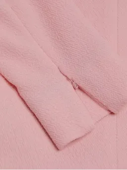 Emilia Wickstead Peony Pink Stella Dress, Size AU 16, Cutout Back Long Sleeve Turtleneck  for rent on The Volte - image 6