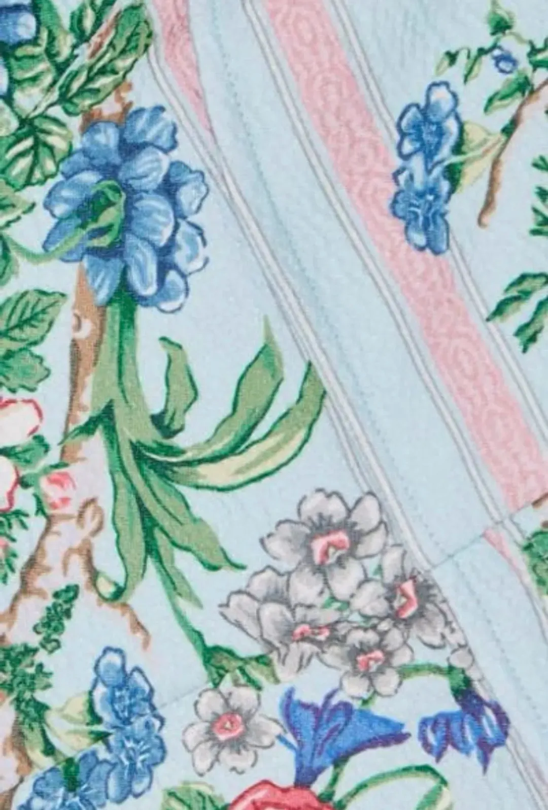 Emilia Wickstead Floral Mini Dress Judith Blue / Pink Print Size AU 14 for rent on The Volte - main image