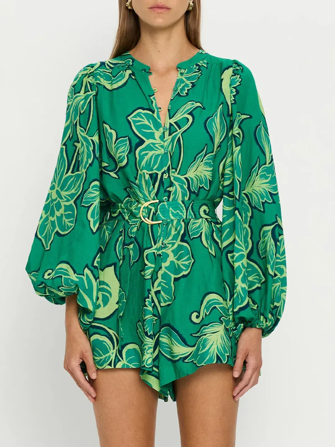 Kivari Fiora Playsuit Green Size 8 for rent on The Volte - main image