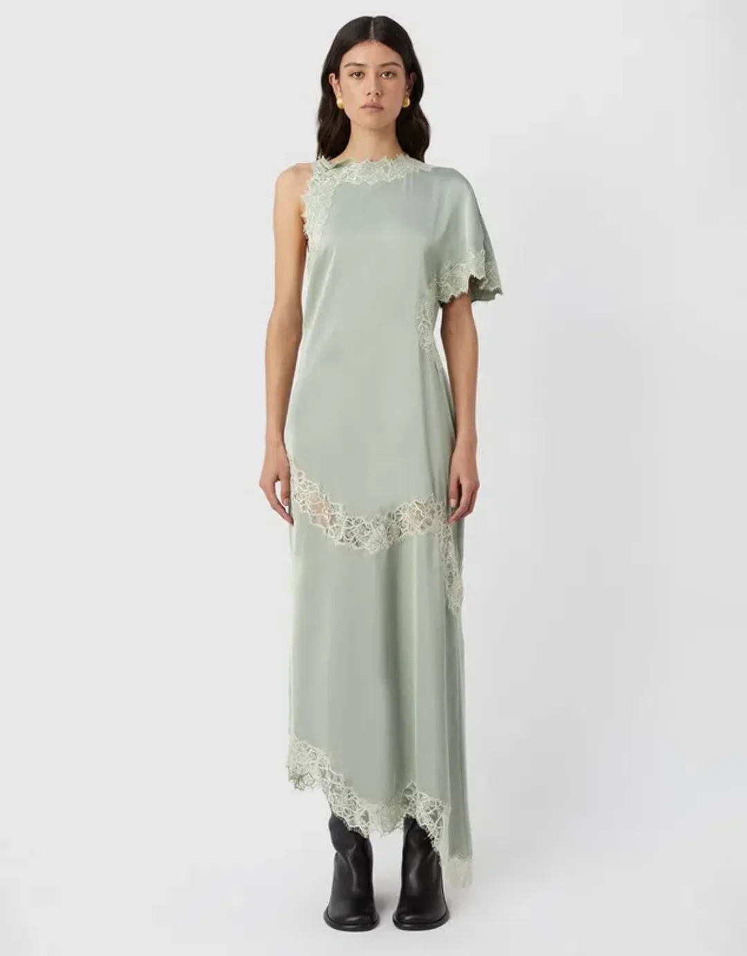 Camilla and Marc The Melle Dress  Green Size 6  for rent on The Volte - main image