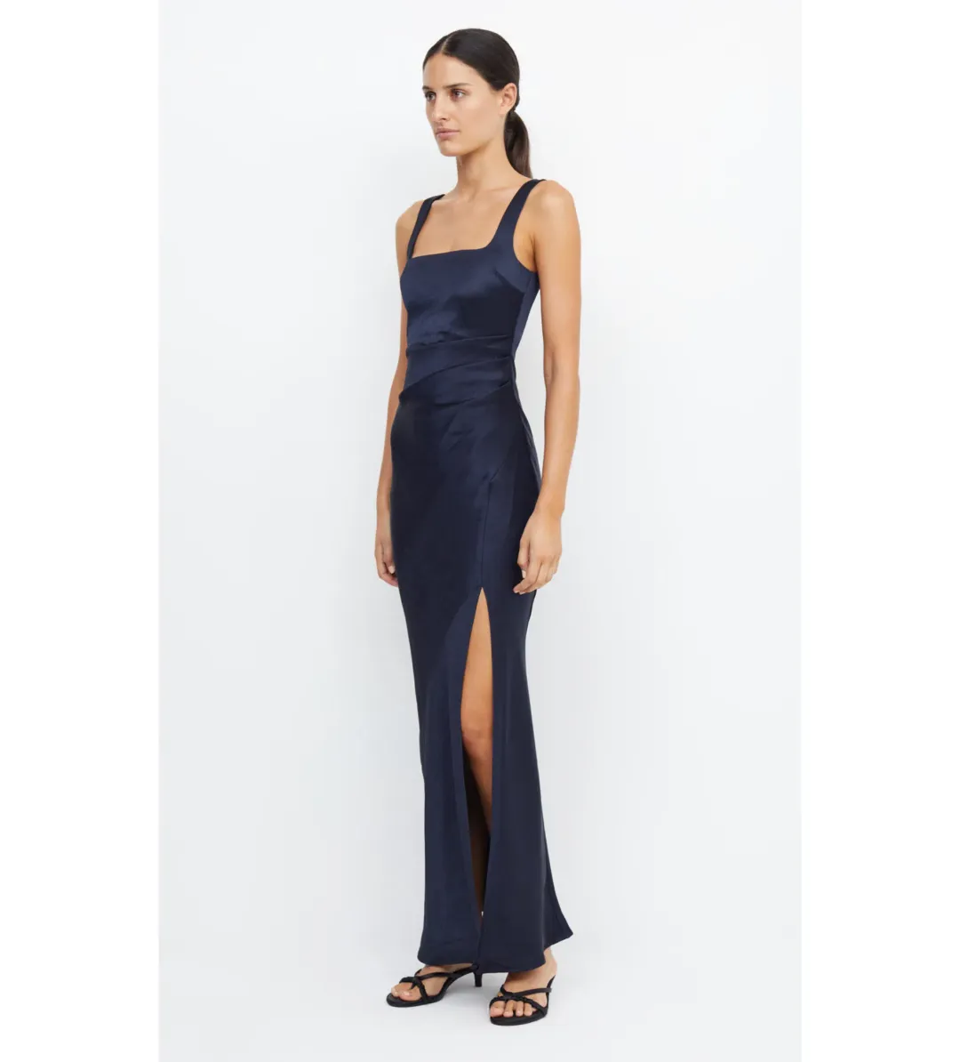 Bec & Bridge Dress The Dreamer Square Neck Dress Ink Size 8 for rent on The Volte - main image