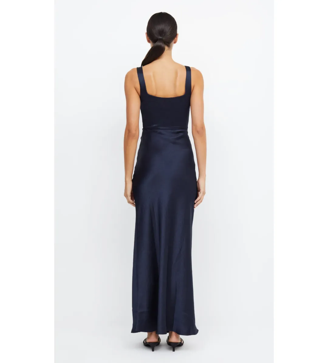 Bec & Bridge Dress The Dreamer Square Neck Dress Ink Size 8 for rent on The Volte - main image