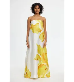 Acler Hopton Dress in Ivory Calla Lily Size AU 8 for rent on The Volte - image 1