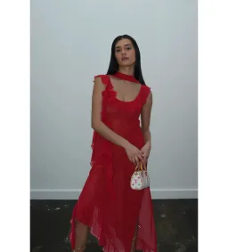 Dzo Luna Dress in Red Size S / AU 8 for rent on The Volte - image 3