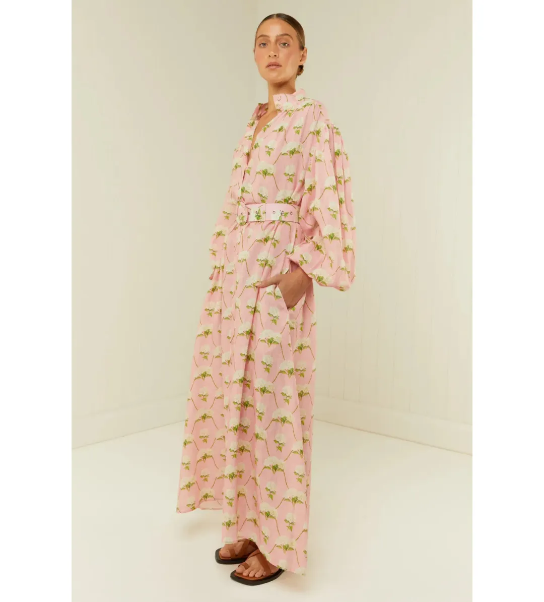 Palm Noosa Noddy Dress in Diamond Hydrangea Size AU 12 for rent on The Volte - main image