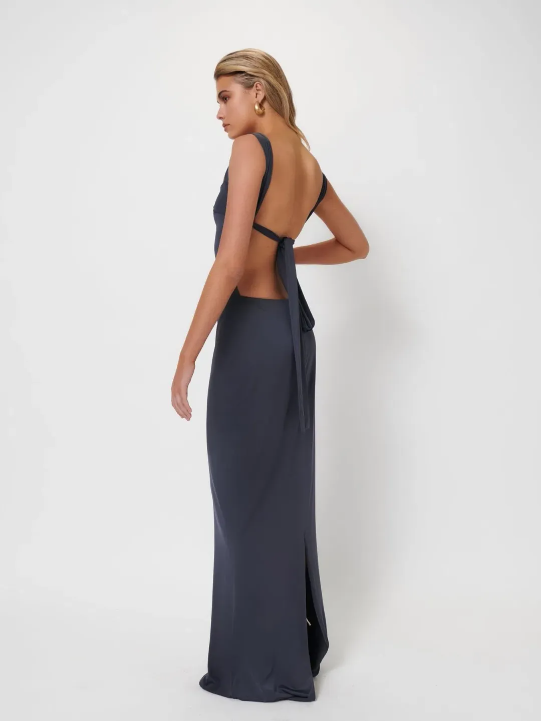 Effie Kats Helena Gown Thunder Size 6 for rent on The Volte - main image