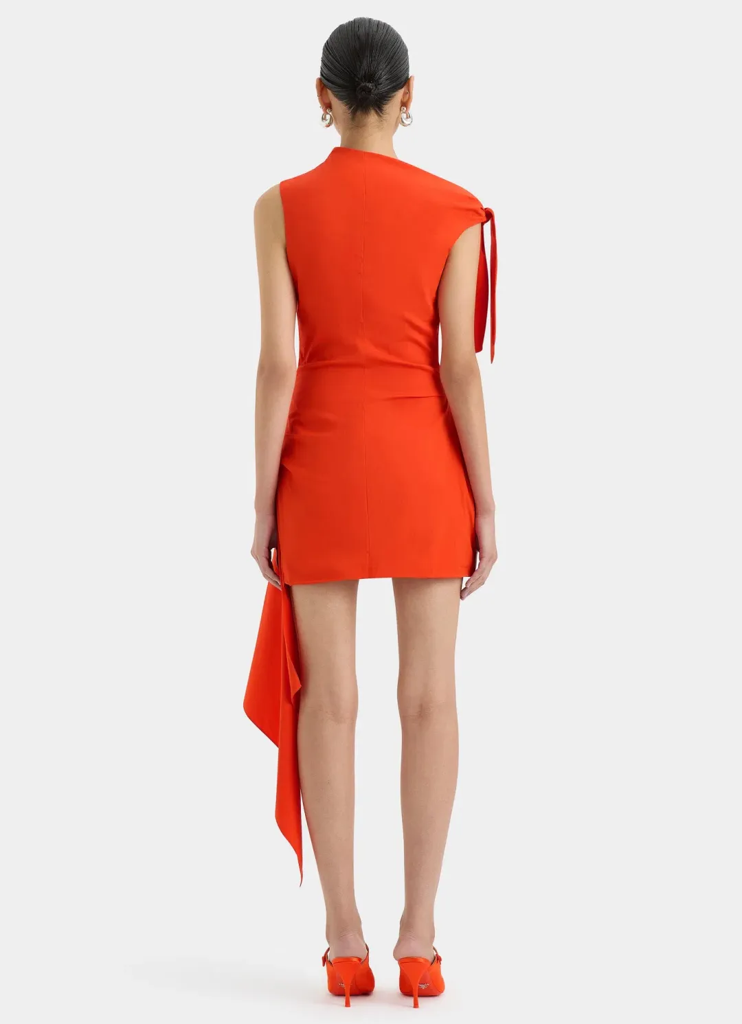 Sir the Label Dahlia Mini Dress Tangerine Size 4 / AU 14 for rent on The Volte - main image