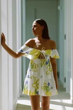 Sabo Skirt Siara Babydoll Dress Print  Size XS/Au 6  for rent on The Volte - image 2