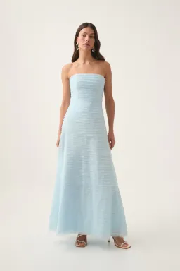 Aje Soundscape Maxi Dress Sea Breeze Size Au 6 for rent on The Volte - image 1