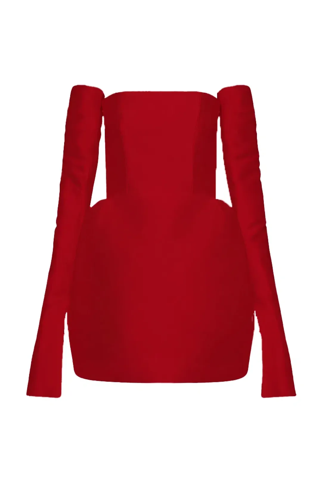 Mariam Seddiq Luis Mini Dress Ruby Size AU 8 for rent on The Volte - main image