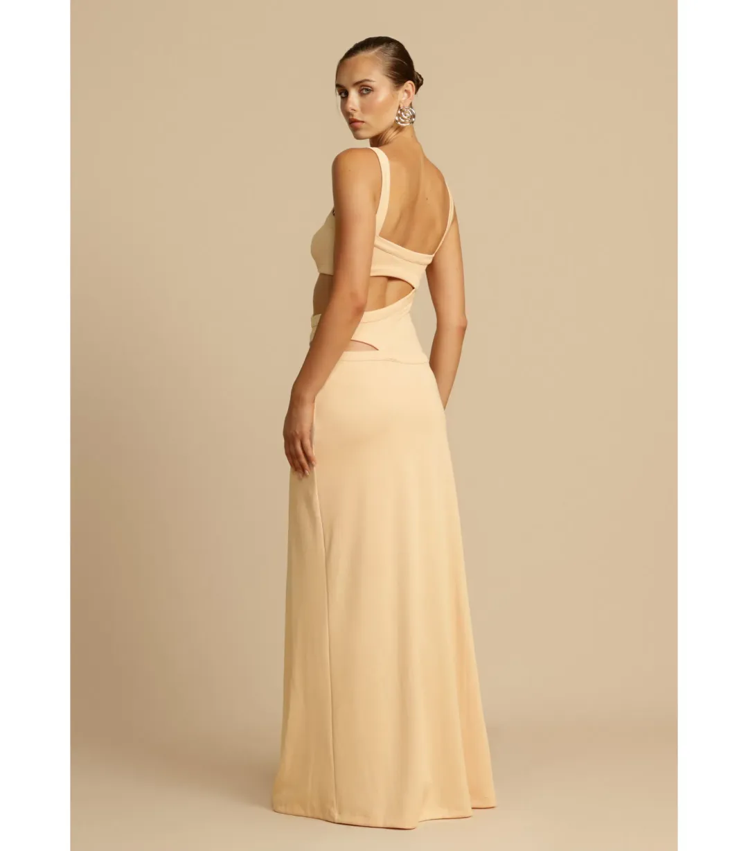 Arcina Ori Jetta Maxi  Dress Butter Size 6 for rent on The Volte - main image