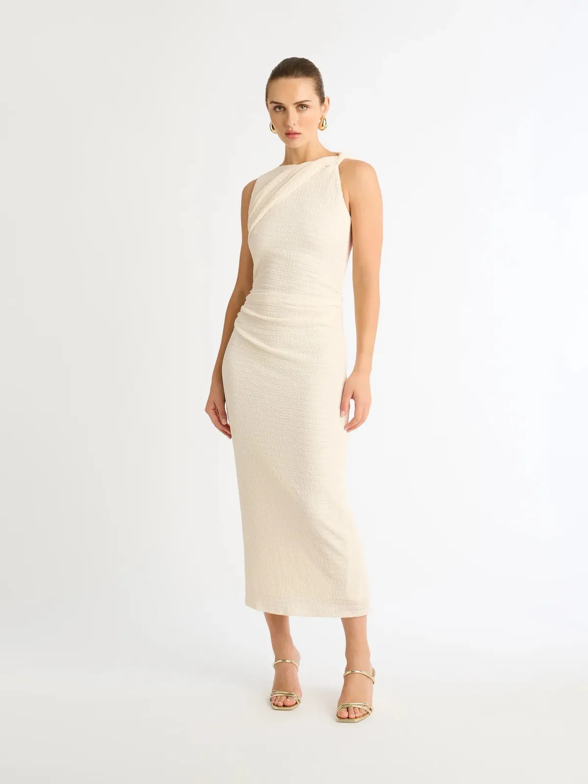 Sheike Eastside Dress Cream Size 8  for rent on The Volte - main image