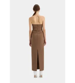 Sir the label Alba Strapless Gown in Mocha Size AU 4 for rent on The Volte - image 4