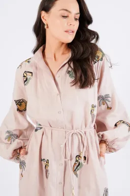 Alemais Vacay Mermaid Shirtdress Pink Size AU 10  for rent on The Volte - image 9