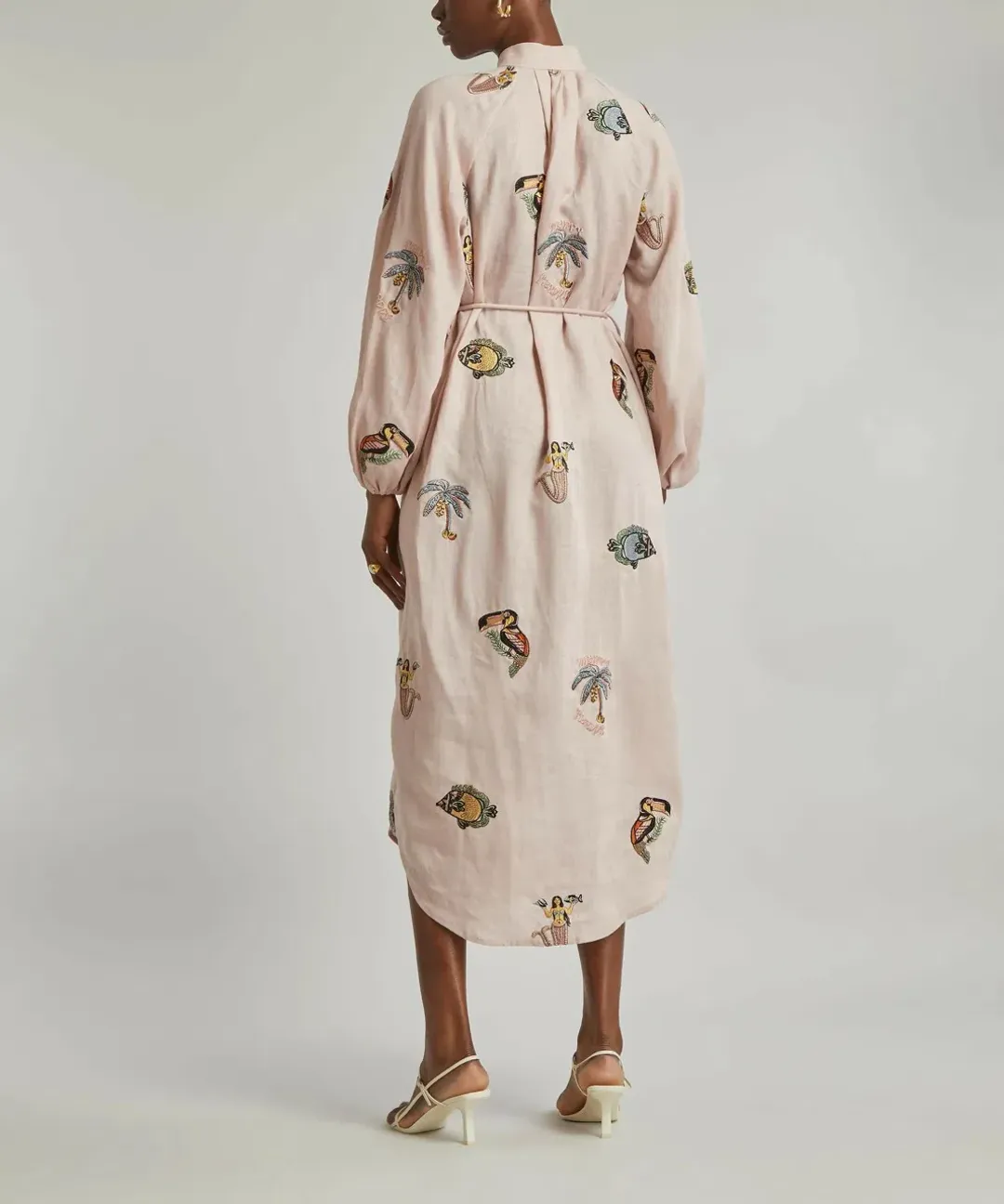 Alemais Vacay Mermaid Shirtdress Pink Size AU 10  for rent on The Volte - main image