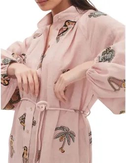 Alemais Vacay Mermaid Shirtdress Pink Size AU 10  for rent on The Volte - image 5