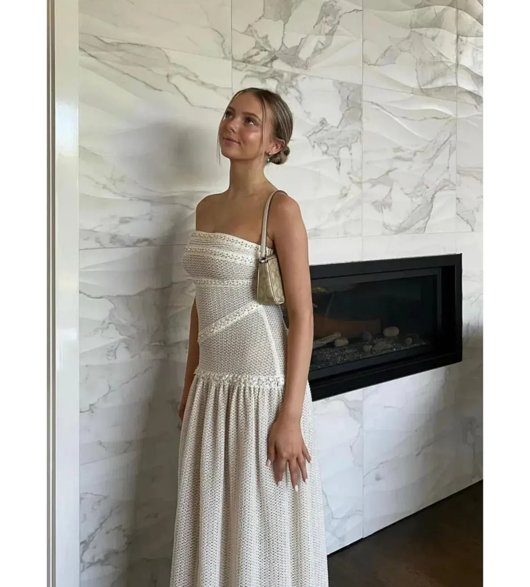 Fait Par Poutch Colette Dress White Size S / AU 8 for rent on The Volte - main image