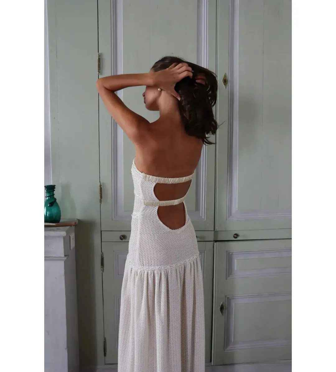 Fait Par Poutch Colette Dress White Size S / AU 8 for rent on The Volte - main image