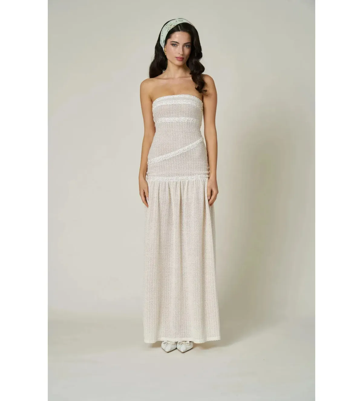 Fait Par Poutch Colette Dress White Size S / AU 8 for rent on The Volte - main image