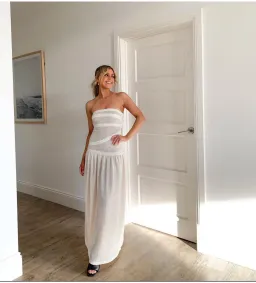 Fait Par Poutch Colette Dress White Size S / AU 8 for rent on The Volte - image 12