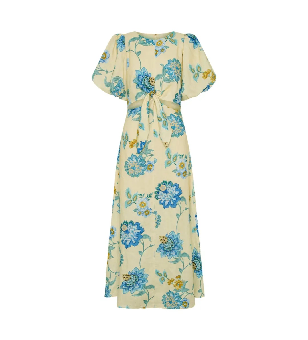 Kivari Giselle Cut Out Maxi Dress Floral Size AU 14 for rent on The Volte - main image