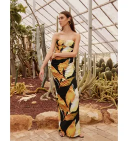 Rebecca Vallance Petals Of Paradise Gown Maxi Dress Print Size AU 8 for rent on The Volte - image 1
