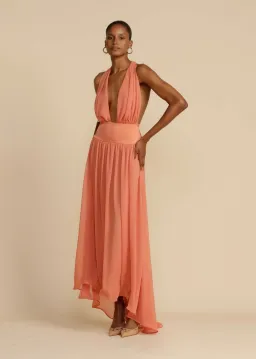 Arcina Ori Serena Dress Coral Size M / AU 10 for rent on The Volte - image 1