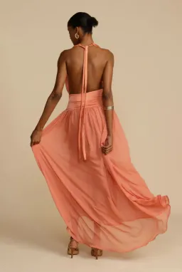 Arcina Ori Serena Dress Coral Size M / AU 10 for rent on The Volte - image 3