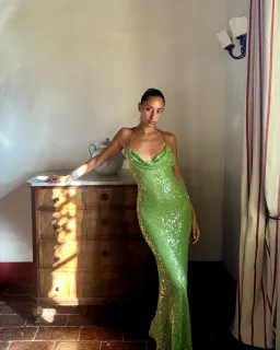 Rat & Boa Gaia Dress Green Size XXS / AU 4 for rent on The Volte - image 4