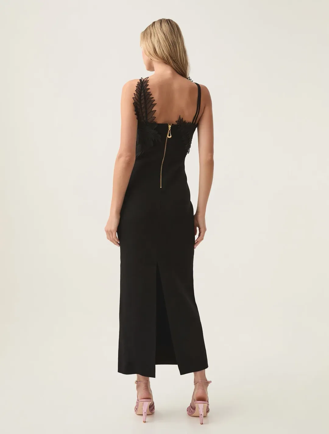 Aje Daisy Knit Maxi Dress in Black Size 10 for rent on The Volte - main image