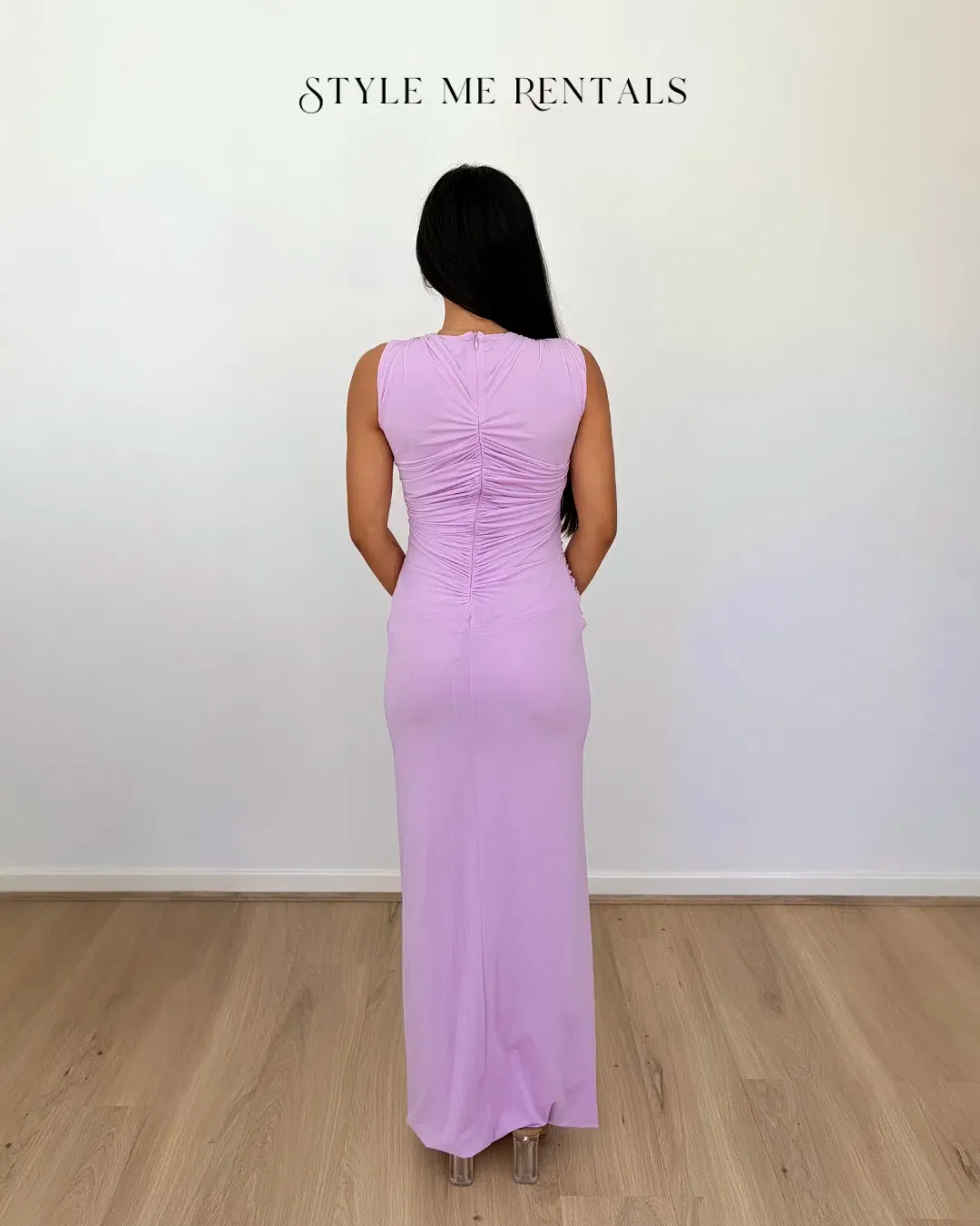 Christopher Esber Venus Tank Maxi Dress Lilac Size 6 for rent on The Volte - main image