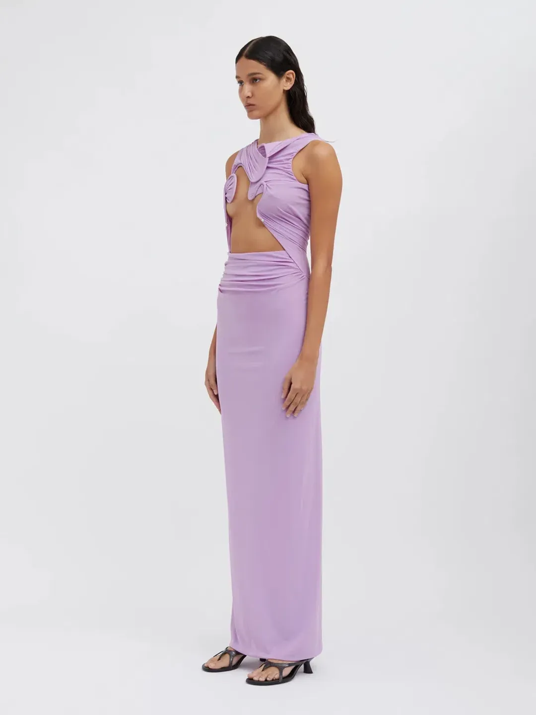 Christopher Esber Venus Tank Maxi Dress Lilac Size 6 for rent on The Volte - main image