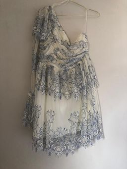 Alice McCall isn’t she lovely cream and cobalt size 12 dress for rent on The Volte - image 6