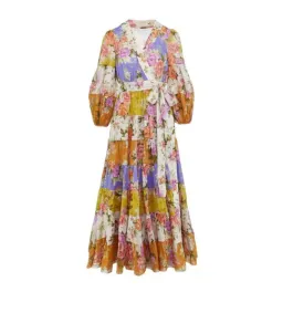 Zimmermann Pattie Wrap Midi Dress Floral Size 0 / AU 8 for rent on The Volte - image 5