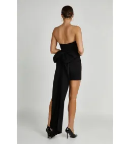 Meshki Meredith Bow Mini Dress Black Size AU 8 for rent on The Volte - image 3