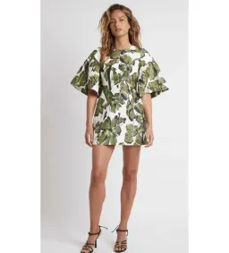 Aje Oasis Cut Out Mini Dress Print Size AU 14  for rent on The Volte - image 2