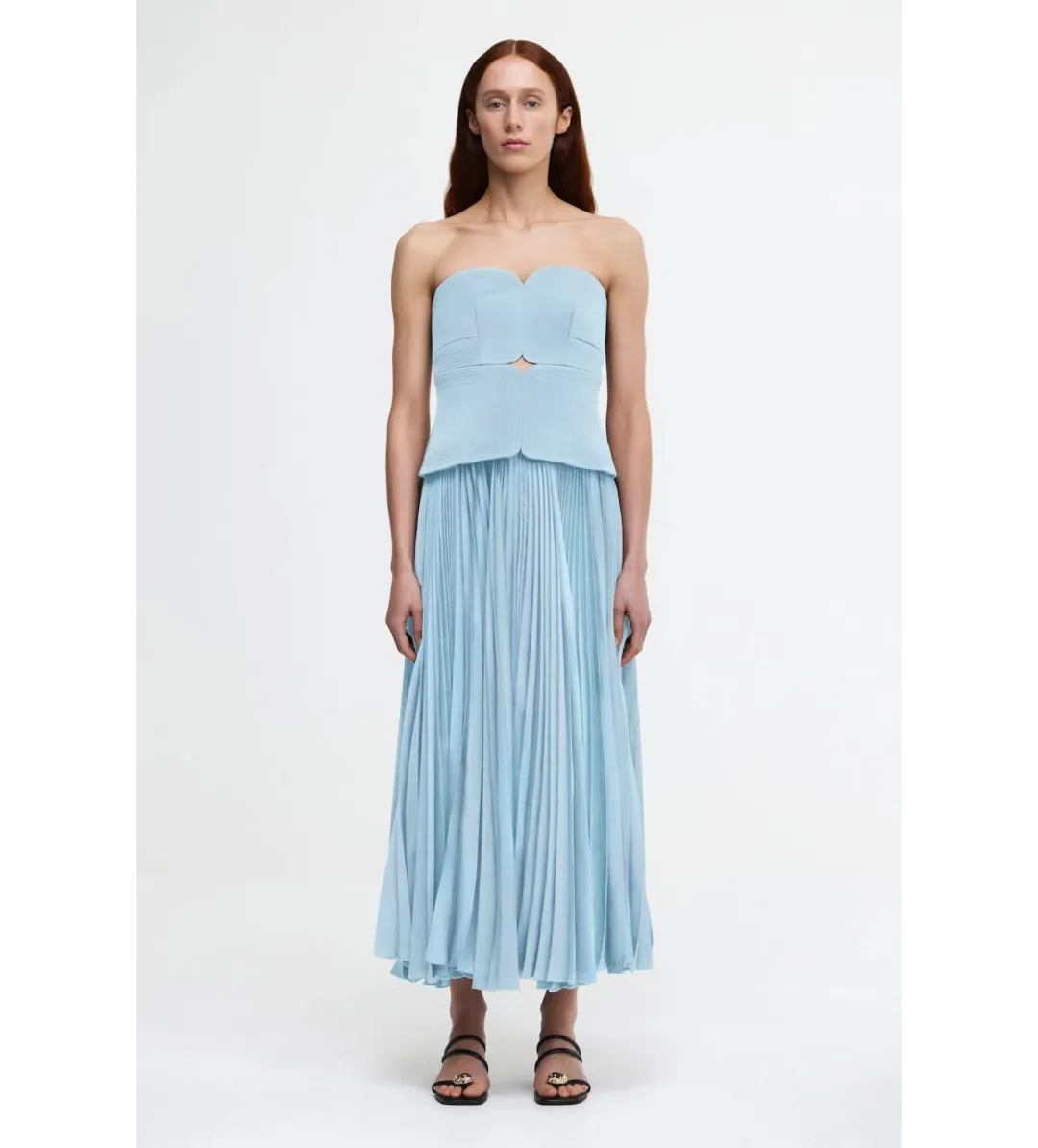 Acler Avonlea Midi Dress in Celeste Blue Size AU 12 for rent on The Volte - main image