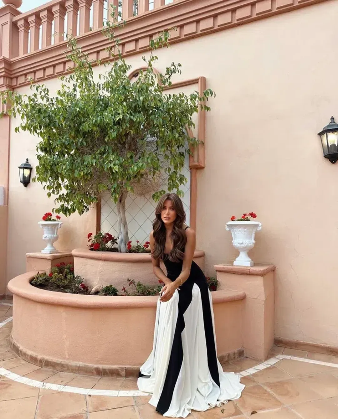 Arcina Ori Paloma Dress Black/White Size AU 8 for rent on The Volte - main image