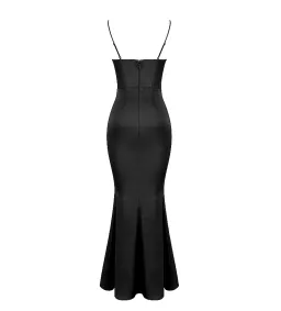House of CB Olivette Satin Corset Maxi Dress Black Size AU 10 for rent on The Volte - image 6
