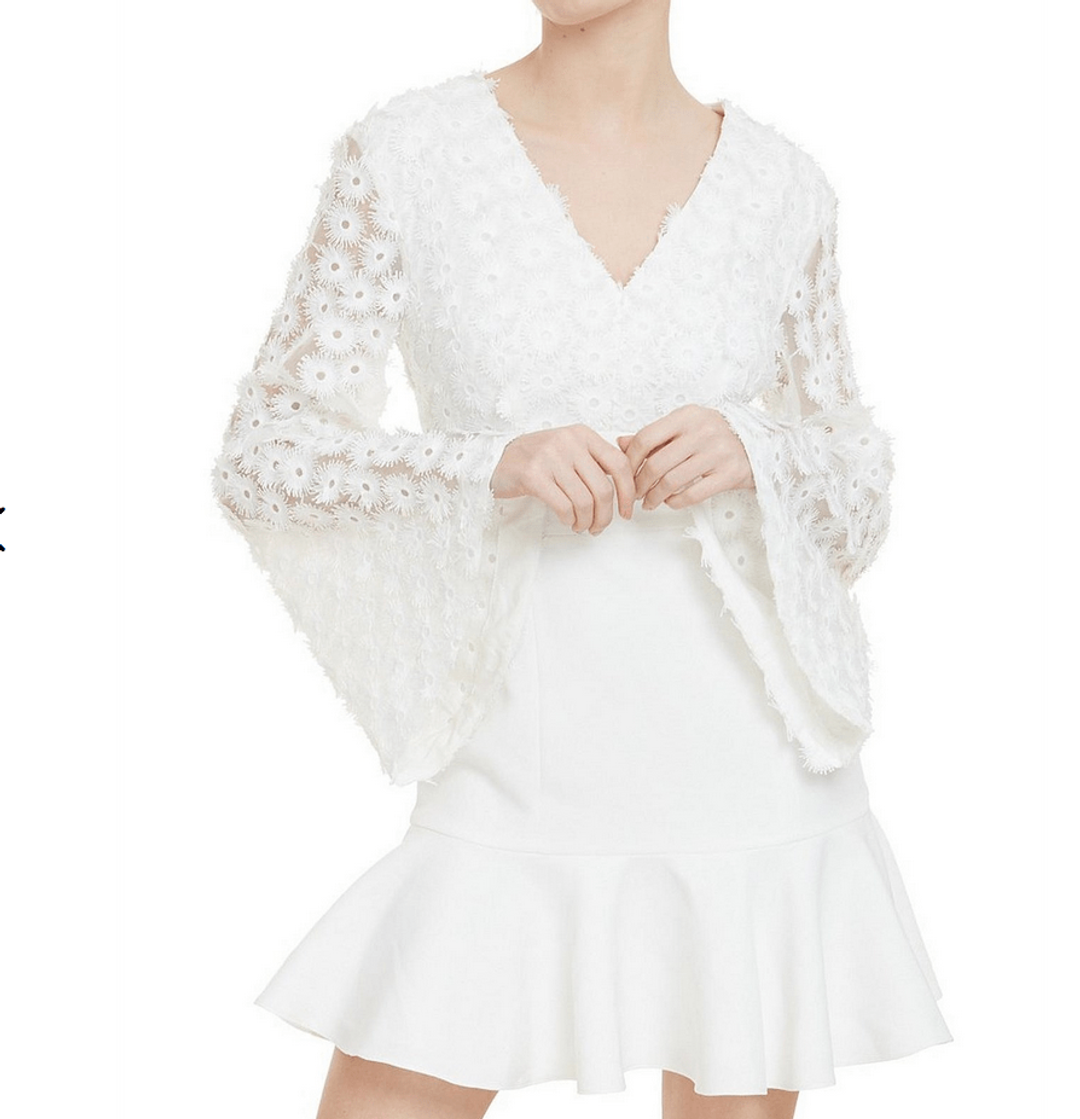 Keepsake Cross Your Mind Long Sleeve Mini Dress Size Medium for rent on The Volte - main image