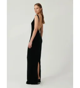 Effie Kats Verona Gown Black Velvet Size AU 6 for rent on The Volte - image 5
