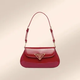 Prada Patent Leather Shoulder Bag Cherry Red  for rent on The Volte - image 1