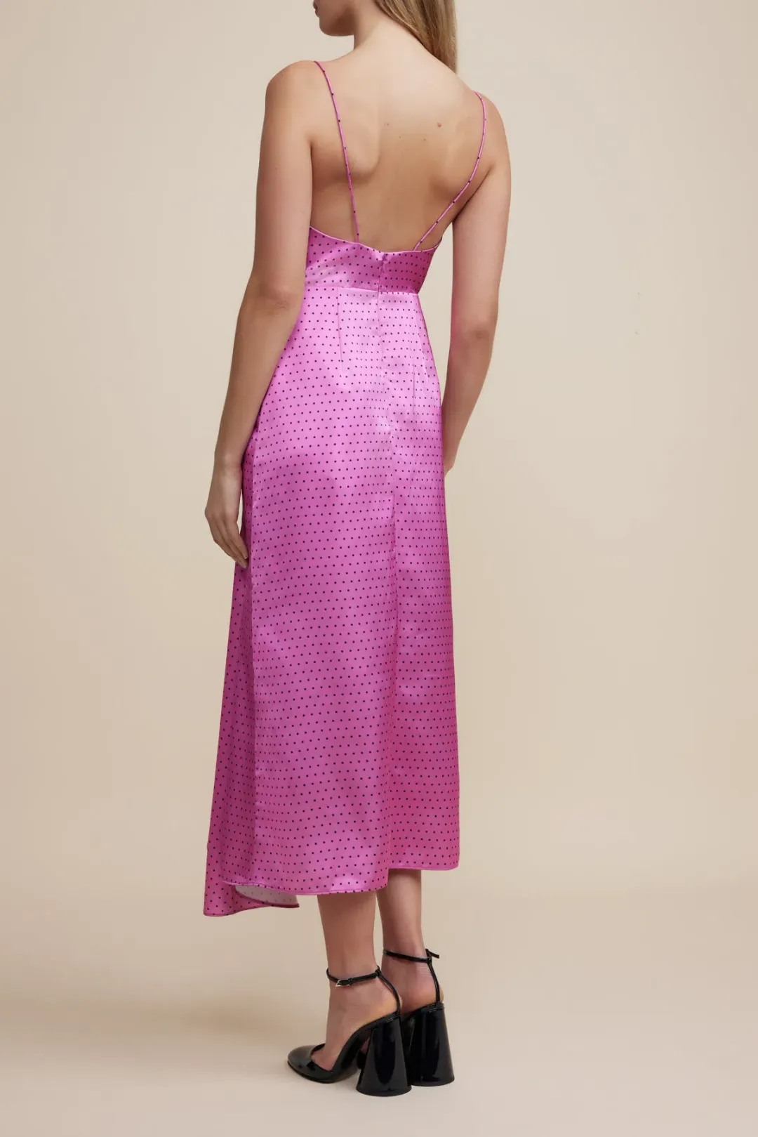 Acler Forli Midi Dress Hibiscus Spot Print Size 12 for rent on The Volte - main image